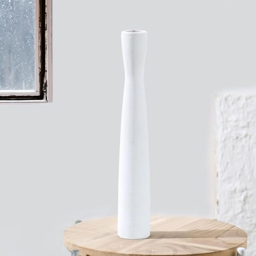 Sawoake Schlanke und Elegante Keramik Vase Dekoration, Moderne Vase Dekoration für Haus, Wohnzimmer, Esstisch und Büro(Weiß Klein