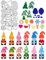 BENECREAT Gnom Stanzformen Set, Gnom stanzt, Metall-Prägeschablone für Weihnachten Halloween Karte machen Scrapbooking Umschlag DIY Papier Handwerk liefert Album Dekor