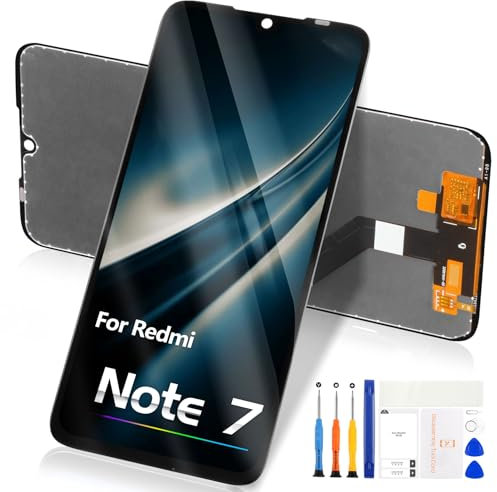 Para Xiaomi Redmi Note 7 / Redmi Note 7 Pro LCD Display, Touch Screen Digitizer Glass Pantalla para Redmi Note 7 LCD Reemplazo Asamblea,