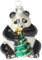 Krebs Glas Lauscha - Weihnachtsdekoration/Christbaumschmuck aus Glas - Panda - Größe: ca. 9 cm