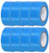sourcing map Lot de 8 rubans de signalisation non adhésifs en plastique néon pour la chasse aux arbres, les limites des zones dangereuses, 2,5 cm x 240 m, bleu