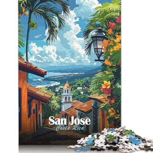 1000-Teile-Puzzle für Erwachsene, San José, Costa Rica, Puzzle für Erwachsene, Holzpuzzle, Lernspiel, Herausforderungsspielzeug, 1000 Teile (75 x 50 cm)