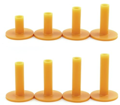 8 Pezzi Tee Golf in Gomma,Tee Gomma da Tappetino per Driving Range,Adatti per Interni ed Esterni, Diverse Misure 35 mm/42 mm/54 mm/60 mm/65 mm/70 mm/75 mm/80 mm