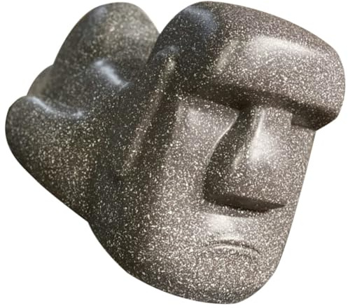 Porta Fazzoletti Moai Creativo in Resina Nero per Casa e Bar