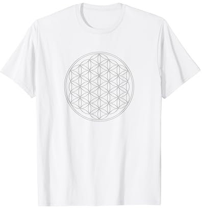 Spiritual Healing Sacred Geometry by yuma - Unisex Erwachsene - Weiß - S - Kurzarm - T-Shirt - sacred-geometry-t-shirt