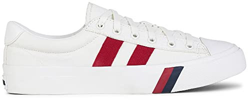 Keds Herren Rplus2a Modischer Sneaker, Weiß/rotes Segeltuch, 38 EU