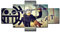 Mxsnow 5 Leinwanddrucke Rahmen Wandbilder Wohnkultur Drucke auf Leinwand Leinwandbilder Poster drucken EIN Stück Trafalgar Law Painting Gebäude Bild für Schlafzimmer