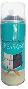VINTEX - Spray Negro para Tapicerías Upspray 400 ml, Secado al Aire, Pantone Black C, Pintura Textil, Agitar Correctamente, para Sofás, Sillas, vehículos, Felpudos, Renovador de Telas Desteñidas