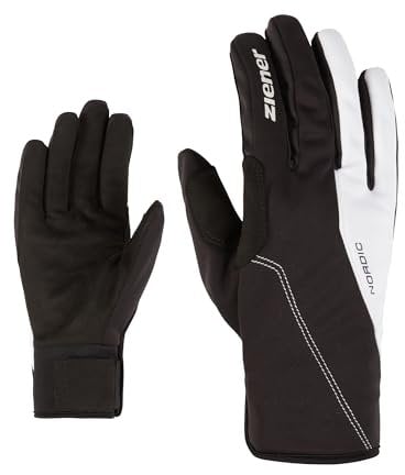 Ziener Damen ULTIMANA Langlauf/Nordic/Crosscountry-Handschuhe | Soft-Shell, extra-warm, Primaloft, Black.White, 6