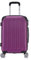 Flexot® F-2045 Handgepäck Koffer & Kofferset (16 Farben zur Auswahl) Zwillingsrollen 3tlg. Reisekoffer Koffer Kofferset Trolleys Hartschale (Aubergine, M)