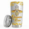 SANDJEST Bee Tumbler 590 ml Schmuckzeichnungen Edelstahl isolierte Becher Geschenke für Frauen Mädchen Kaffee Reisebecher Tasse Geschenk für Geburtstag Weihnachten