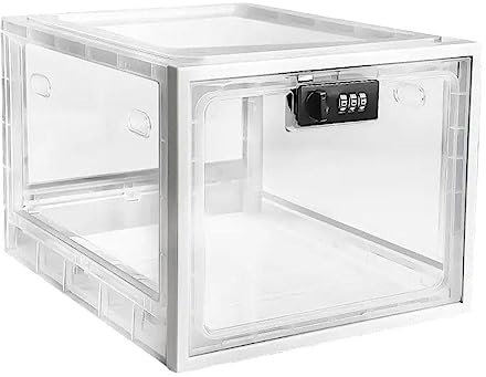 Refrigerator Food Transparent Storage Box With Combination Lock Medicine Box Compact Sanitary Mobile Phone Tablet Password Box