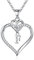 TINGN Kette Damen Halskette mit Buchstaben, Zierlich Herz Halskette für Frauen Silber Intiale Kette mit Buchstaben F Halskette Damen Herz Schmuck Damen Geschenke für Mutter Frauen Freundin Mädchen