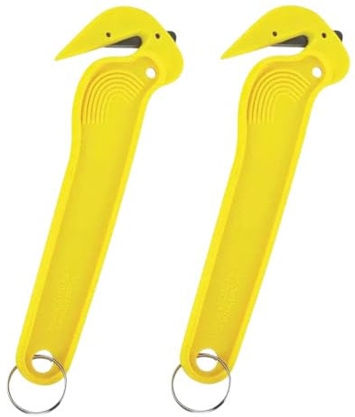 Yellow Box Cutter, Cutter, Box Cutter, Cardboard Cutter, Warehouse, Box Opener, (Set of 2)