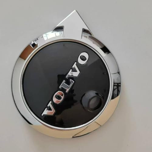 Auto Emblem Aufkleber für Volvo XC90 Facelift 2019,Front Grille Kühlergrill Logo Abzeichen Badge Abziehbilder Schwarz 3D ABS Metall Auto Styling Tuning Dekoration Zubehör,with Radar Hole