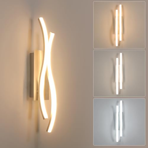 Toolight Applique a Parete Alluminio 14W 3000-6500K Argento 41CM