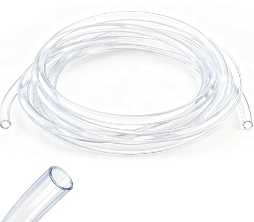NZNSML Pneumatic Tubing Pipe 6m Pu Air Hose 8 mm OD x 5 mm ID Transparent | Airline Hose Polyurethane Line Hose Tube for Air Compressor Fluid Transfer Water Hydraulic Piping Pneumatic Tools Equipment
