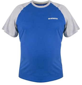 Shimano Short Sleeve T-Shirt Blue - XXL