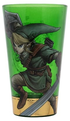 THE LEGEND OF ZELDA - Premium Large Glass - 400ml - Link box