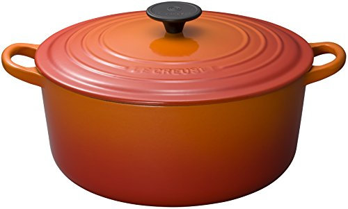 Le Creuset 25001300902461 Cocotte Rond Fonte Volcanique 30 cm