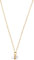 Vurmashop Collar Cuarzo Herkimer de Oro - Colgante Piedra Cuarzo Cristal Natural Oro