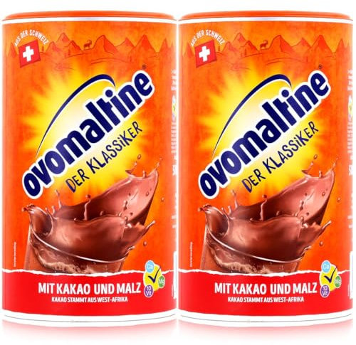 Ovomaltine Getränkepulver Dose, 2er Pack (2 x 500 g)