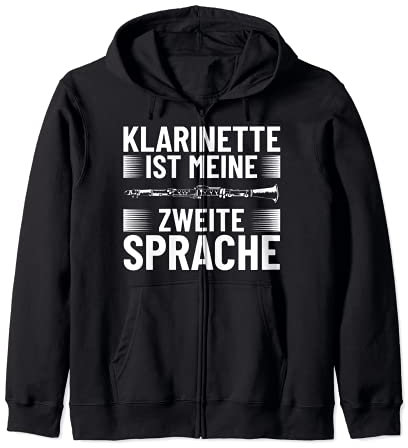Klarinette Instrument Blasmusiker Klarinettenspieler Kapuzenjacke