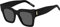HUGO BOSS Damen Sonnenbrille, 204979 ,Schwarz ,62