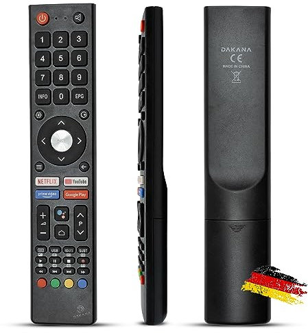 Dakana Ersatz Fernbedienung für ChiQ GCBLTV02ADBBT Changhong Fernseher TV Remote Control vorkonfiguriert und sofort einsatzbereit