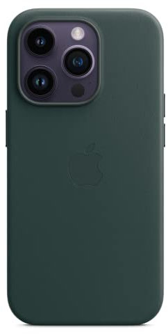 Apple Custodia MagSafe in pelle per iPhone 14 Pro - Verde foresta 