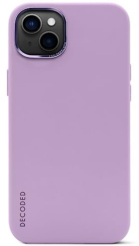 DECODED© Premium Silikon Handyhülle - Für iPhone 14 und iPhone 13 - Getestet von Apple - Anti-Bakteriell - Extra Schutz - Stoßdämpfend - Schutzhülle - Rundumschutz - Klapphülle - Handy Hülle – Violett