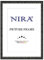 NiRa Cadre photo en bois massif 80 x 110 cm en Vieux-Noir Argenté | Taille sélectionnable | Cadre pour affiches | Puzzle | collage de photos HD112