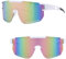 XSYKJGS Schnelle Brille, Hellrosa Fahrradbrille, Sonnenbrille Herren Damen UV400 Schutz Polarisierte Sonnenbrille für das Reiten, Skifahren und Angeln im Fallschirmspringen