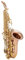 Professional Alto Saxophone in E flat Professionelles Bb-Sopransaxophon Versilbert A-Goldschlüssel Messing Professionelles Holzblasinstrument B-Saxophon