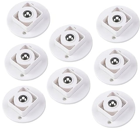 BELLIFFY Storage Case Wheel Kit 8 Self-adhesive Casters for Boxes Silent Easy Installation