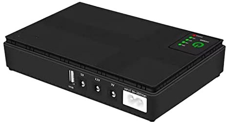 Eighosee 5V 9V 12V Fuente de AlimentacióN Ininterrumpida Mini UPS USB 10400MAh BateríA de Respaldo para WiFi Router CCTV (Enchufe de la UE)