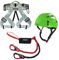ALPIDEX Kletterhelm Klettergurt + Stubai Klettersteigset Basic 3.0, Farbe:Apple Green, Größe:Gurt - Universalgröße/Green Pepper