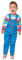 SMIFFYS Costume Chucky, Blu, con maglia e salopette stampata