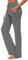 OURCAN Damen Yoga Hose Mit Taschen Breites Bein Kordelzug Lose Gerade Lounge Laufen Workout Modale Hose Aktive Freizeit Jogginghose (Dunkelgrau, XL)