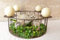Schmiedegarten Adventskranz ø 37 cm aus Metall braun im Vintage Stil zum individuellen Dekorieren Kerzenhalter Weihnacht Advents Deko