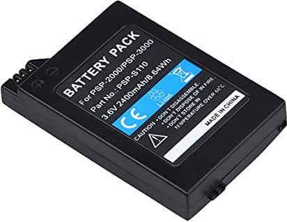 PowerTrust 2400mAh PSP-S110 Akku für Sony PSP-2000, PSP-3000, PSP-2004, PSP-3004, PSP-2001,PSP-3001 Konsole