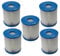 vhbw 5X Cartucho de Filtro Compatible con Bestway Flowclear 58381 (1,249 l/h) Piscina, Bomba de filtración - Filtro de Agua Azul/Blanco