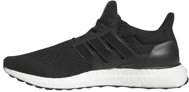 adidas Men's Ultraboost 1.0 Running Shoe, Black/White/Beam Green, 49 1/3 EU