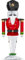 EKM Living Swarovski Holiday Cheers Nussknacker Nutcracker 5626017 + Gratis 4er Set Edelstahl Trinkhalme