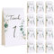 COLOFALLA 12 Stück Tischnummern 1-12 Eukalyptus Weiß Tischkarten Hochzeit Platzkarten Tischdeko aus Papier Nummern Zahlen für Geburtstag Party Taufe Kommunion Konfirmation