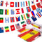 100 Länder-Flaggen, 2 Stück, 25 m, internationale Flaggen, Wimpelkette, Weltflagge, Banner, Dekoration für Schule, Sportveranstaltungen, große Eröffnung, Party