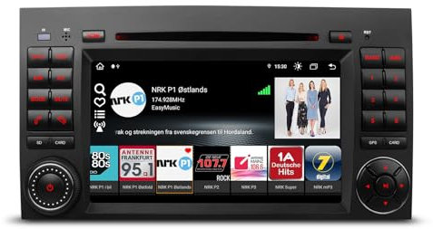 XTRONS 7 Zoll Android 13 Autoradio Octa Core 4GB 64GB Eingebautes 4G LTE CarAutoPlay/Android Auto/DSP/WiFi/GPS Bluetooth 5.0 DVD Optional DAB+ OBD DVR für Mercedes Benz W245