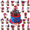 25 Stück Cupcake Toppers Kindergeburtstag Deko, Kuchen Deko Tortendeko Geburtstag Party Dekorationen für Junge Mädchen Kinder
