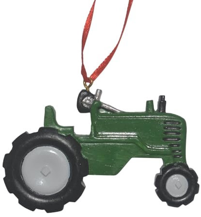 Traktor Hängende Weihnachtsschmuck | Weihnachtsanhänger Aus Harz Zum Aufhängen, Baumschmuck Weihnachtsbau-LKW-Weihnachtsbaumschmuck, Vintage-Bagger-Dekoration, Bagger-Dekorationen