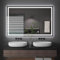 Dripex Badspiegel mit Beleuchtung Led Spiegel mit Touch-Schalter, Dimmbar, 3 Lichtfarbe Einstellbare Badezimmerspiegel mit Beleuchtung, Beschlagfrei 80 x 120 cm
